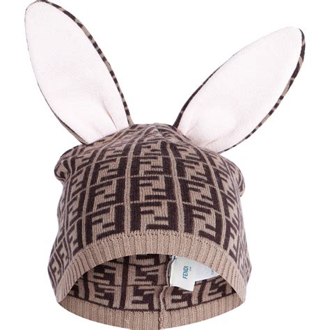 fendi baby bunny hat